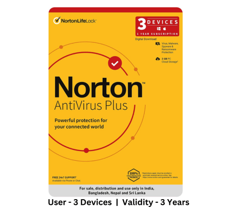 Norton Antivirus Plus 3 Devices 1 Year